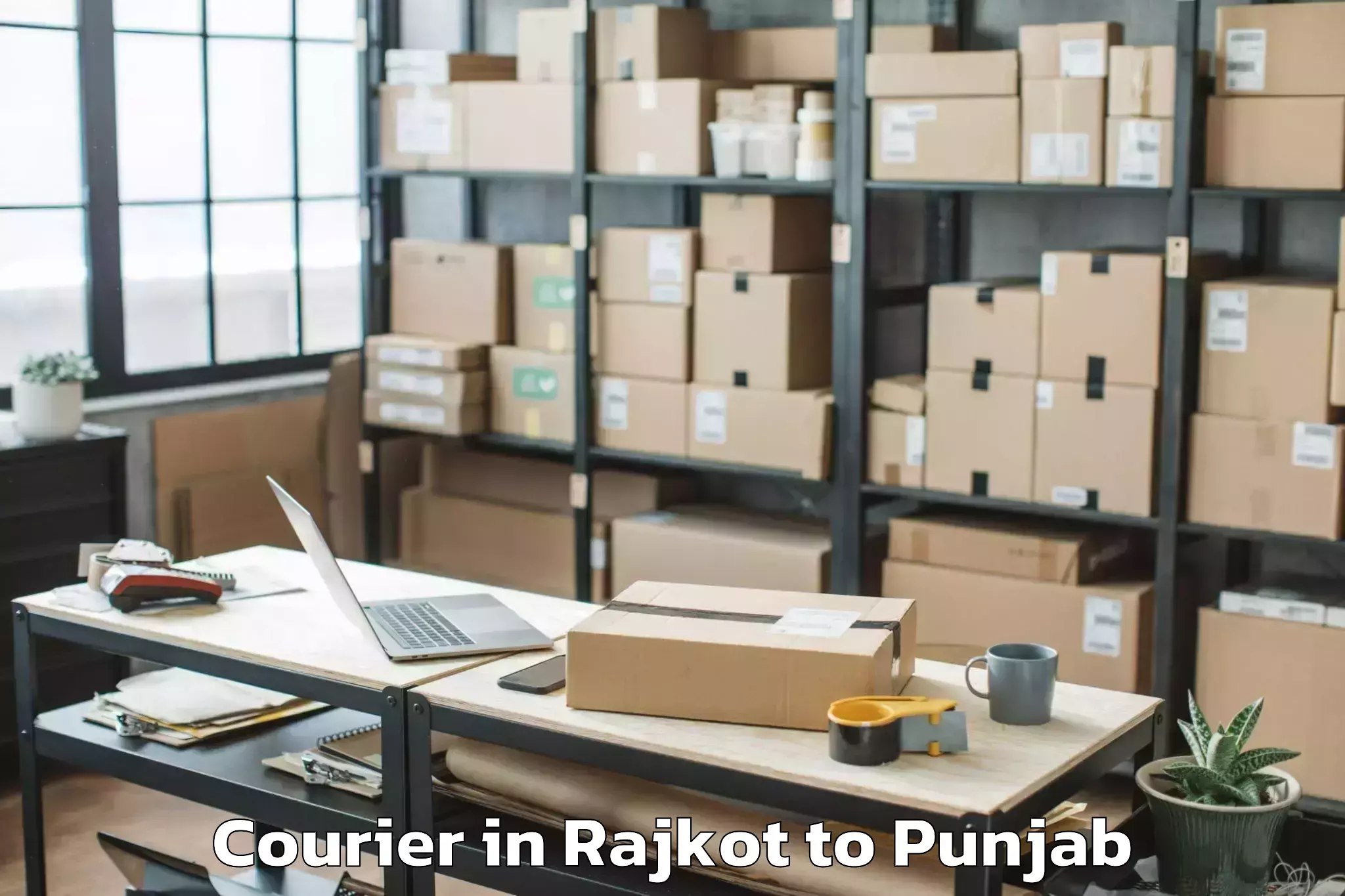 Book Rajkot to Lakhnaur Courier Online